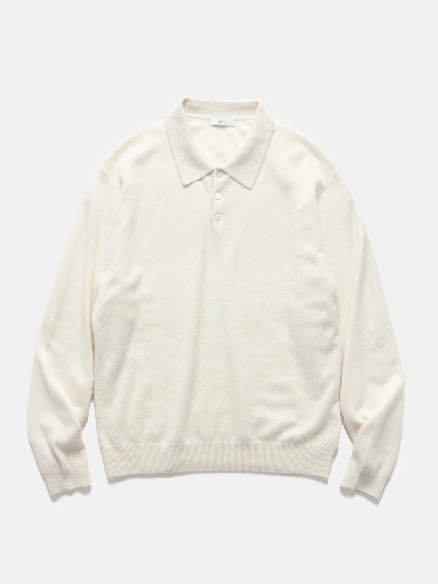 Polo Sweater Baby Cashmere Off White - 1
