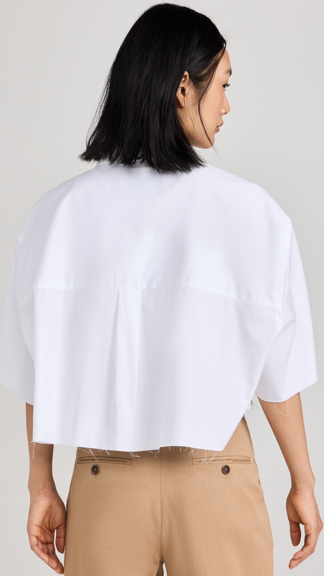 Oversized Crop Shirt - 2