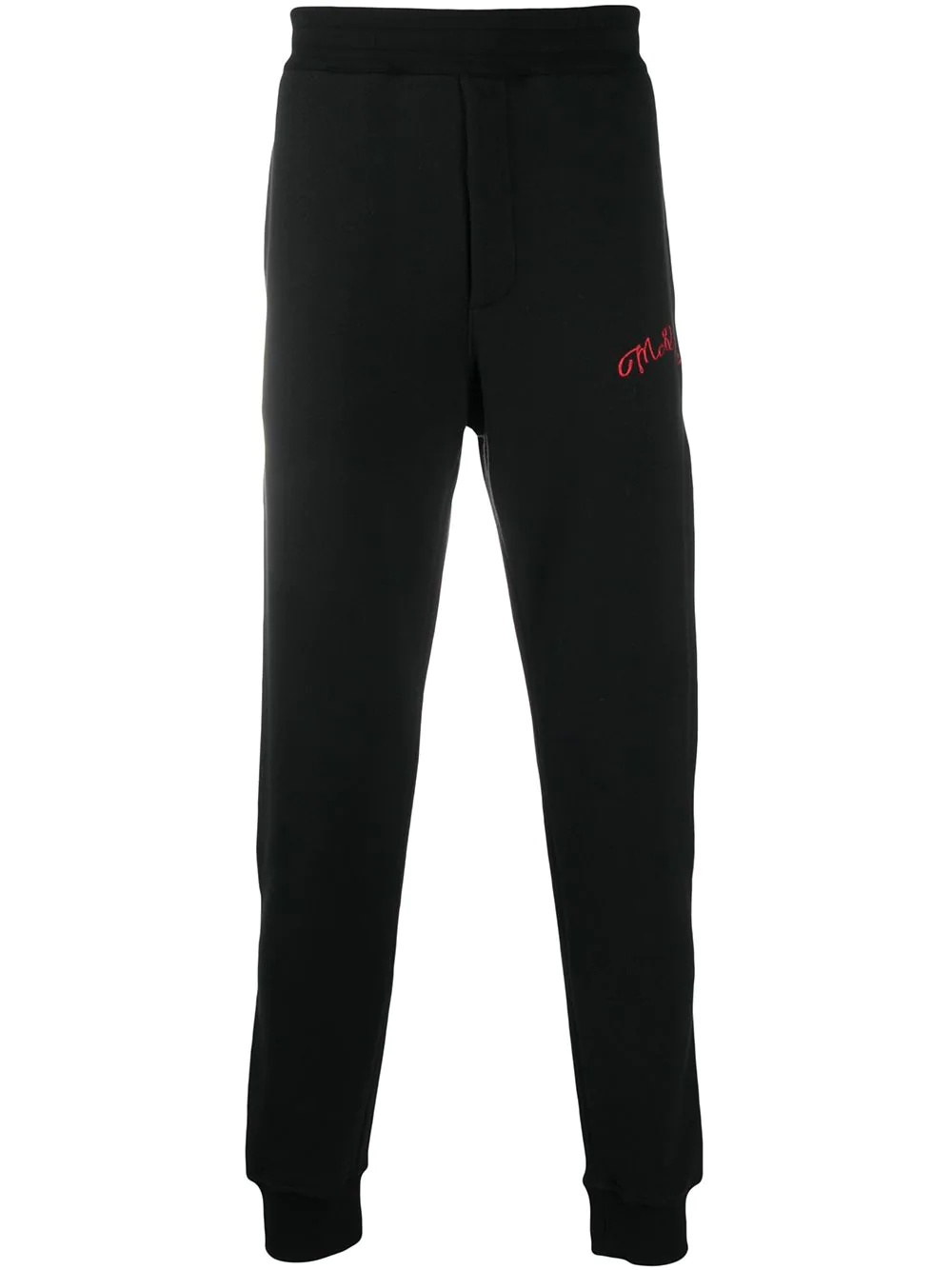 embroidered logo track trousers - 1