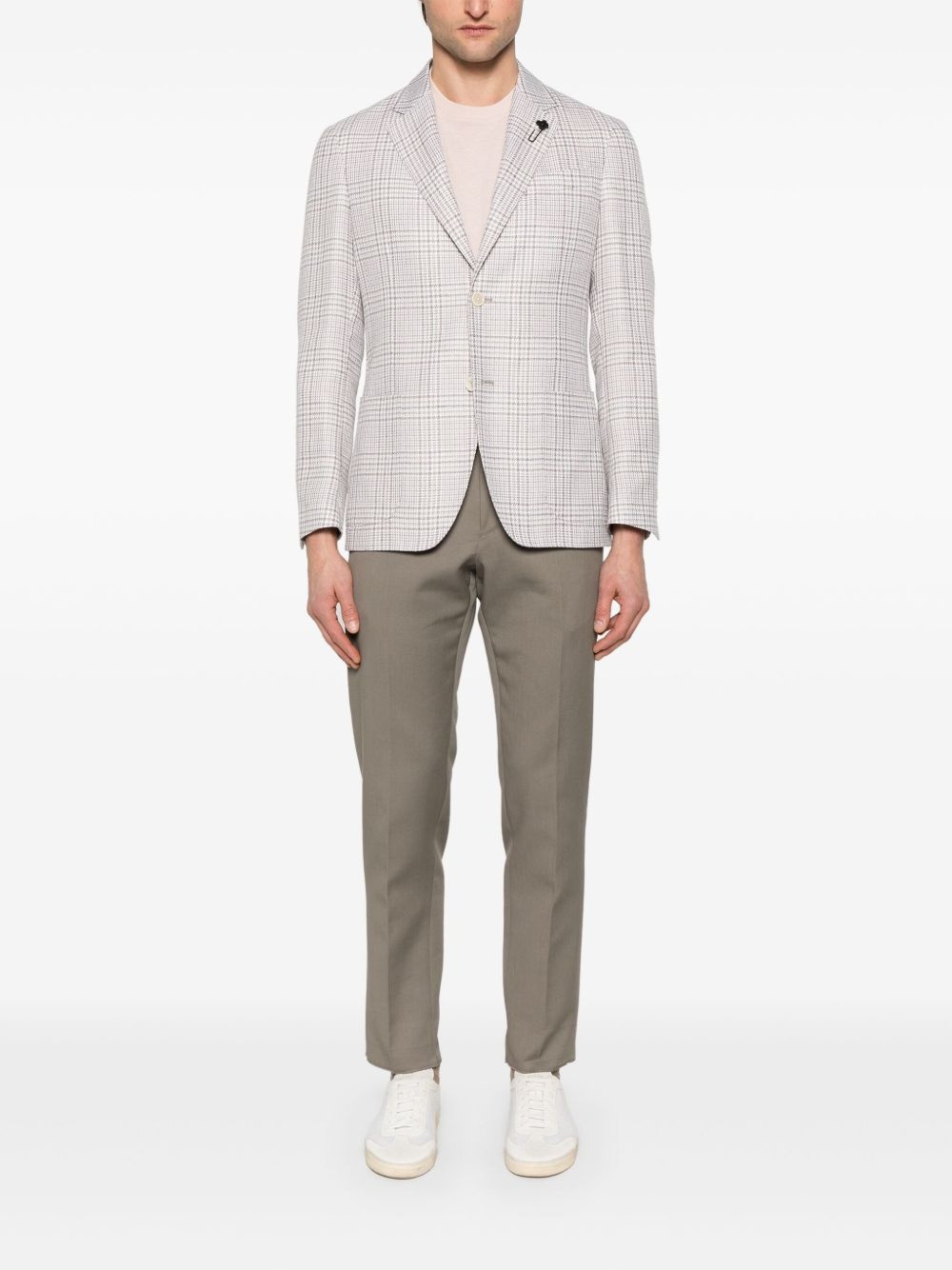 checked blazer - 2