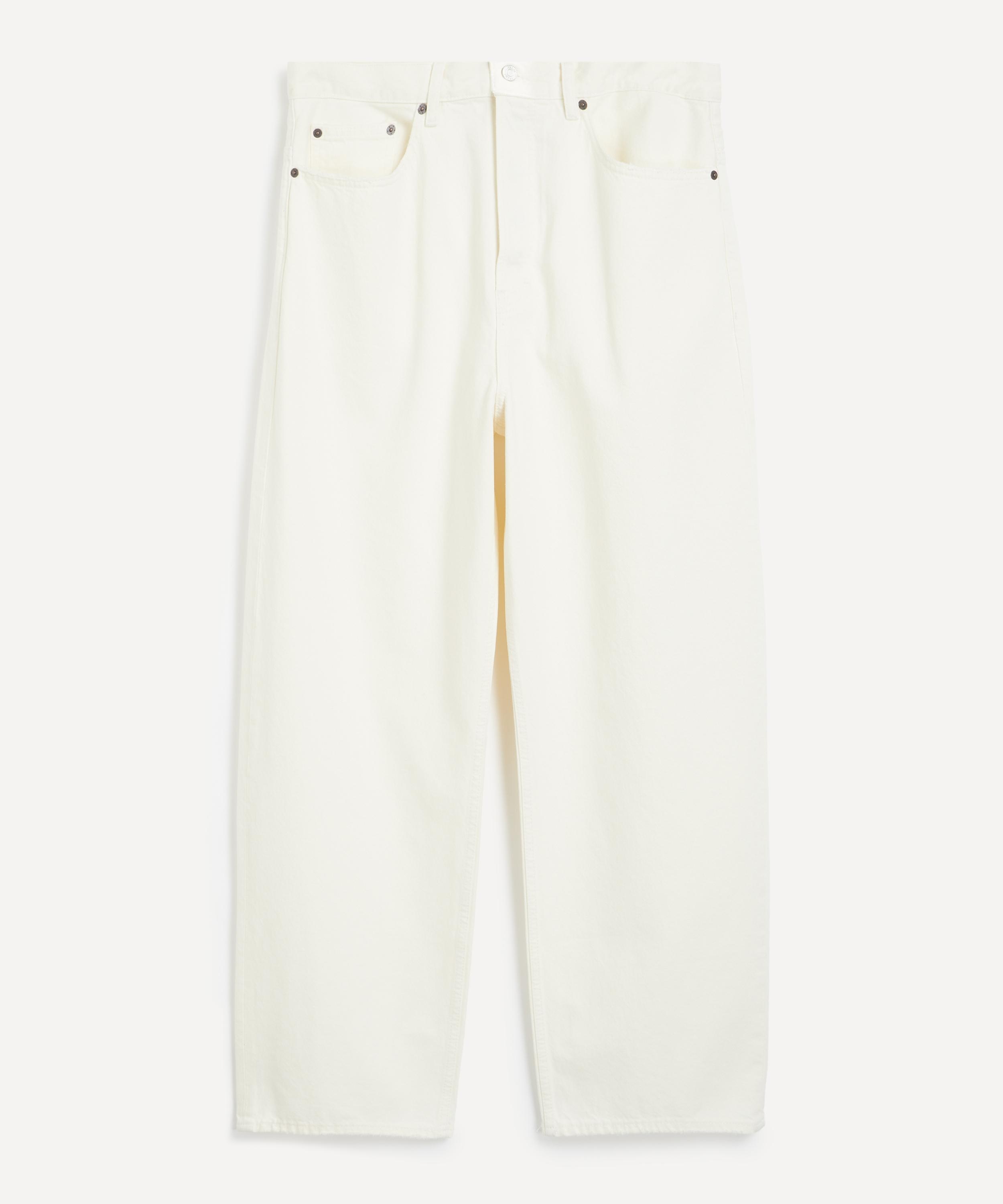 Baggy Jeans in Off White Grind - 1