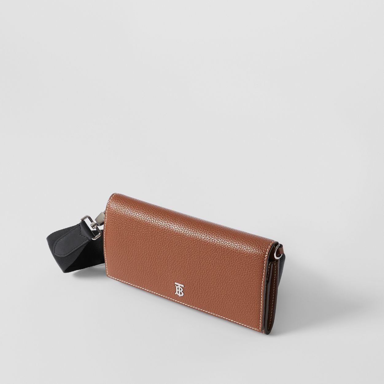 Grainy Leather Wallet with Detachable Strap - 5