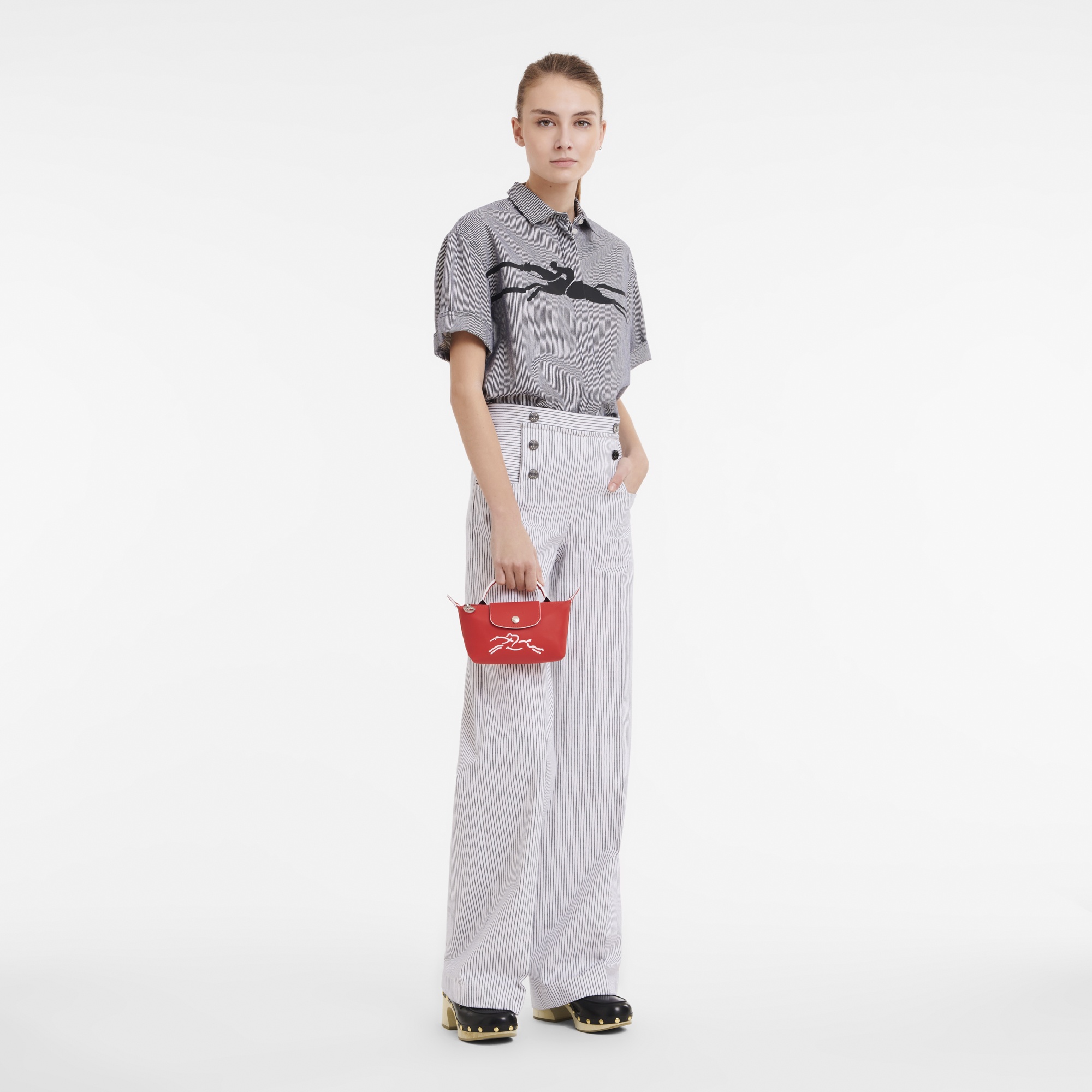 Le Pliage Xtra Pouch Red - Leather - 2