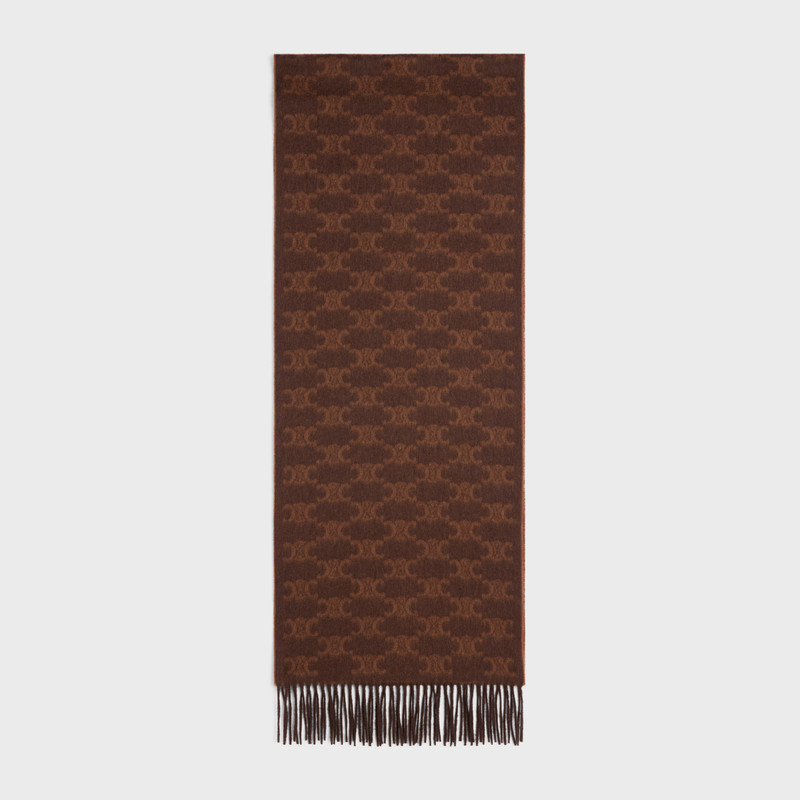 scarf in monogram cashmere 1