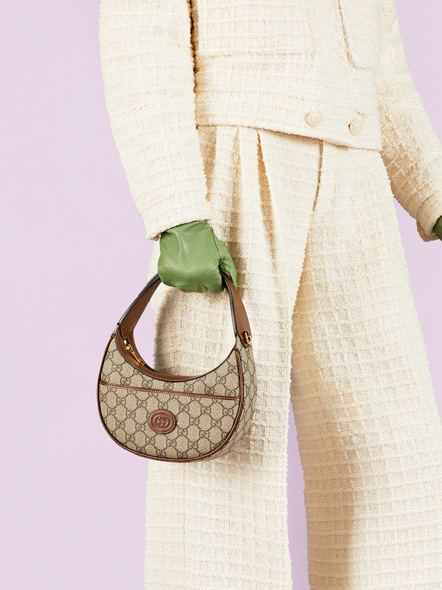 GUCCI GG Half-Moon-Shaped Mini Bag | cosette | REVERSIBLE