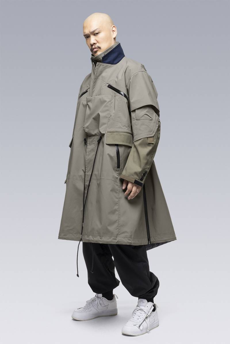 ACRONYM SAC-J2760 sacai / ACRONYM Trench Coat Alpha Green | REVERSIBLE