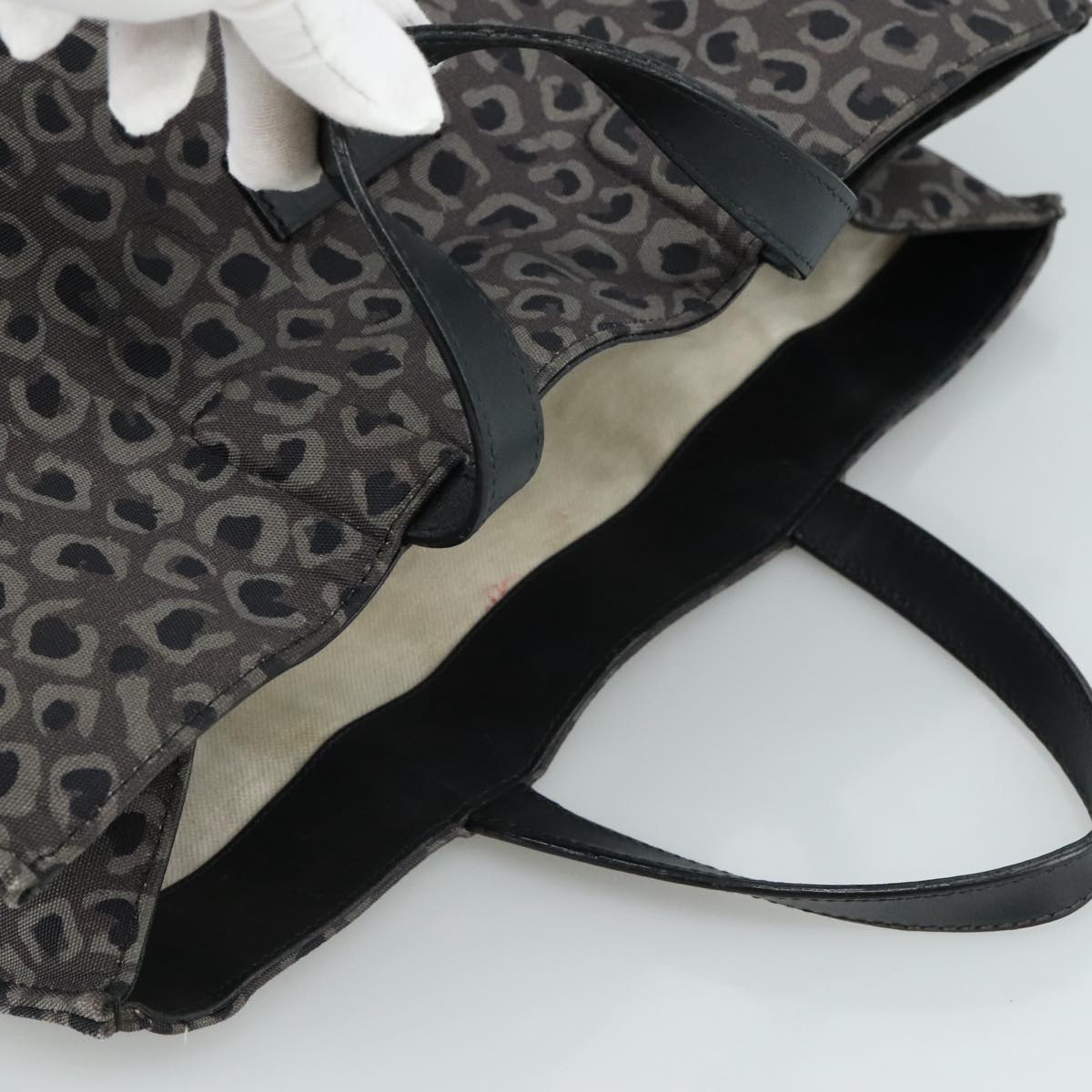 GUCCI Tote Bag Canvas Black - 6