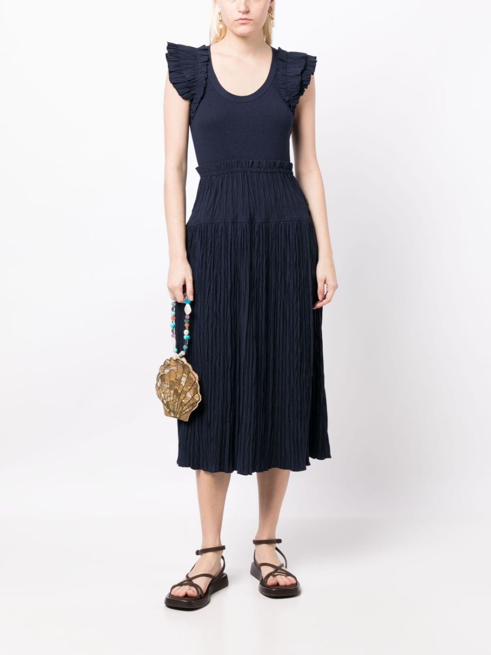 Virginia pleated midi dress - 2
