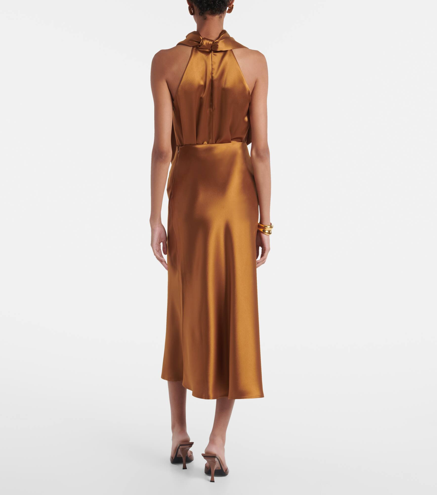 Valletta satin slip skirt - 3