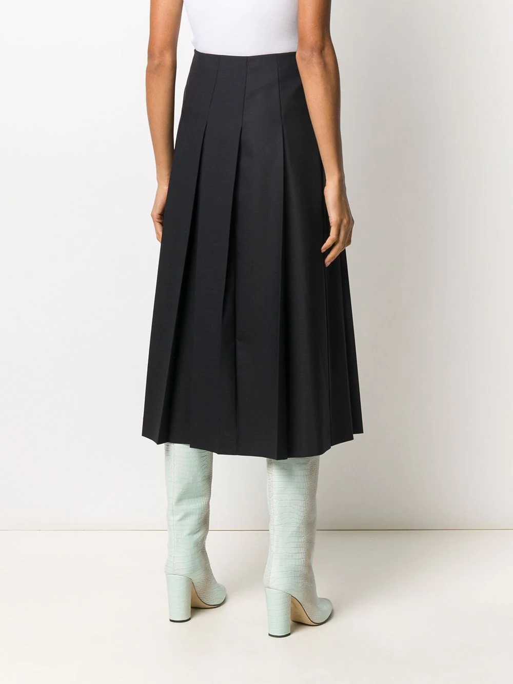 pleated midi skirt - 4