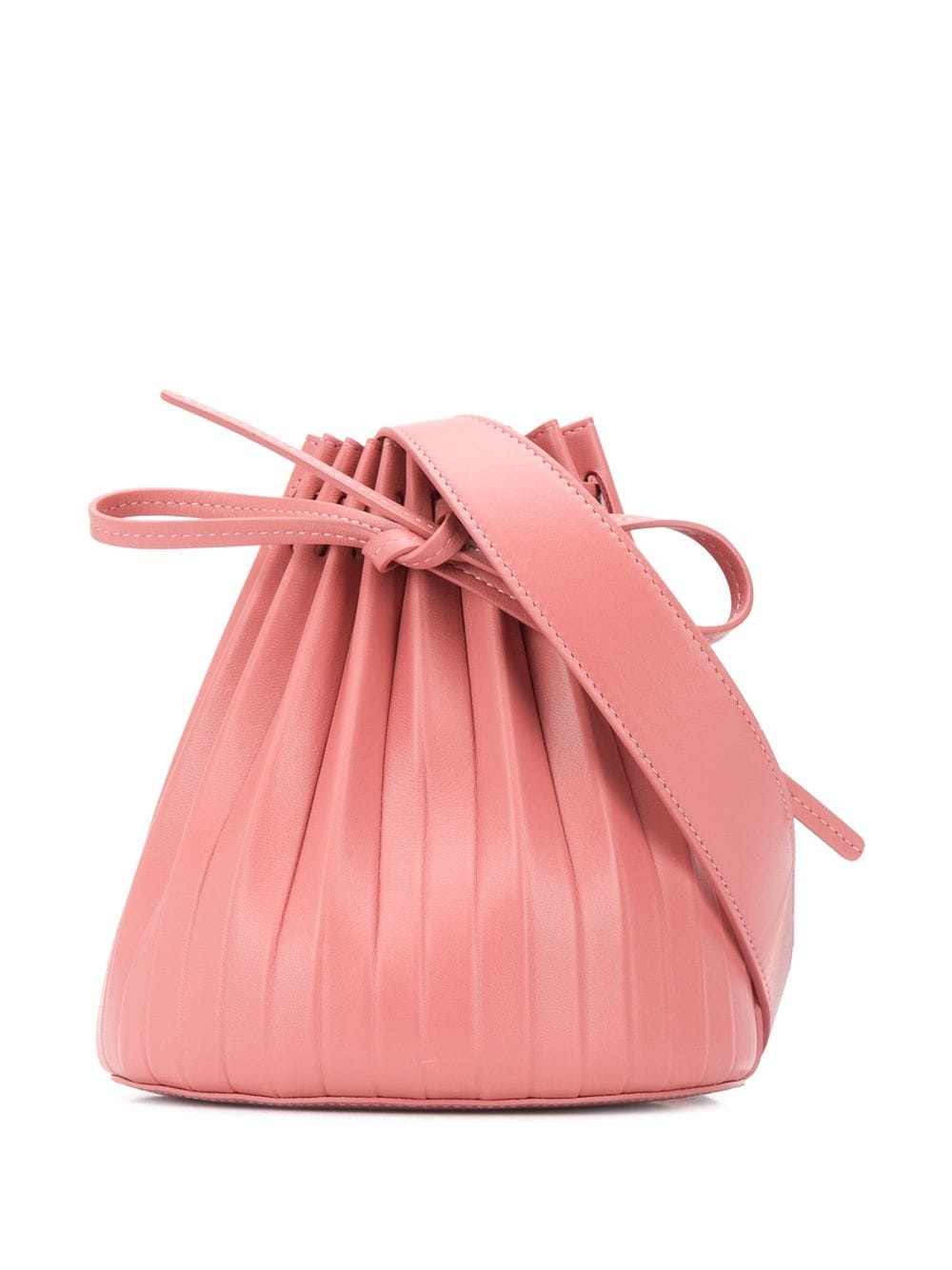 mini pleated bucket bag - 6