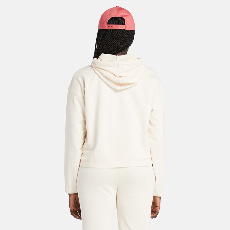 (WMNS) Timberland Brand hoodie 'White' A6AZ2-V04 - 4