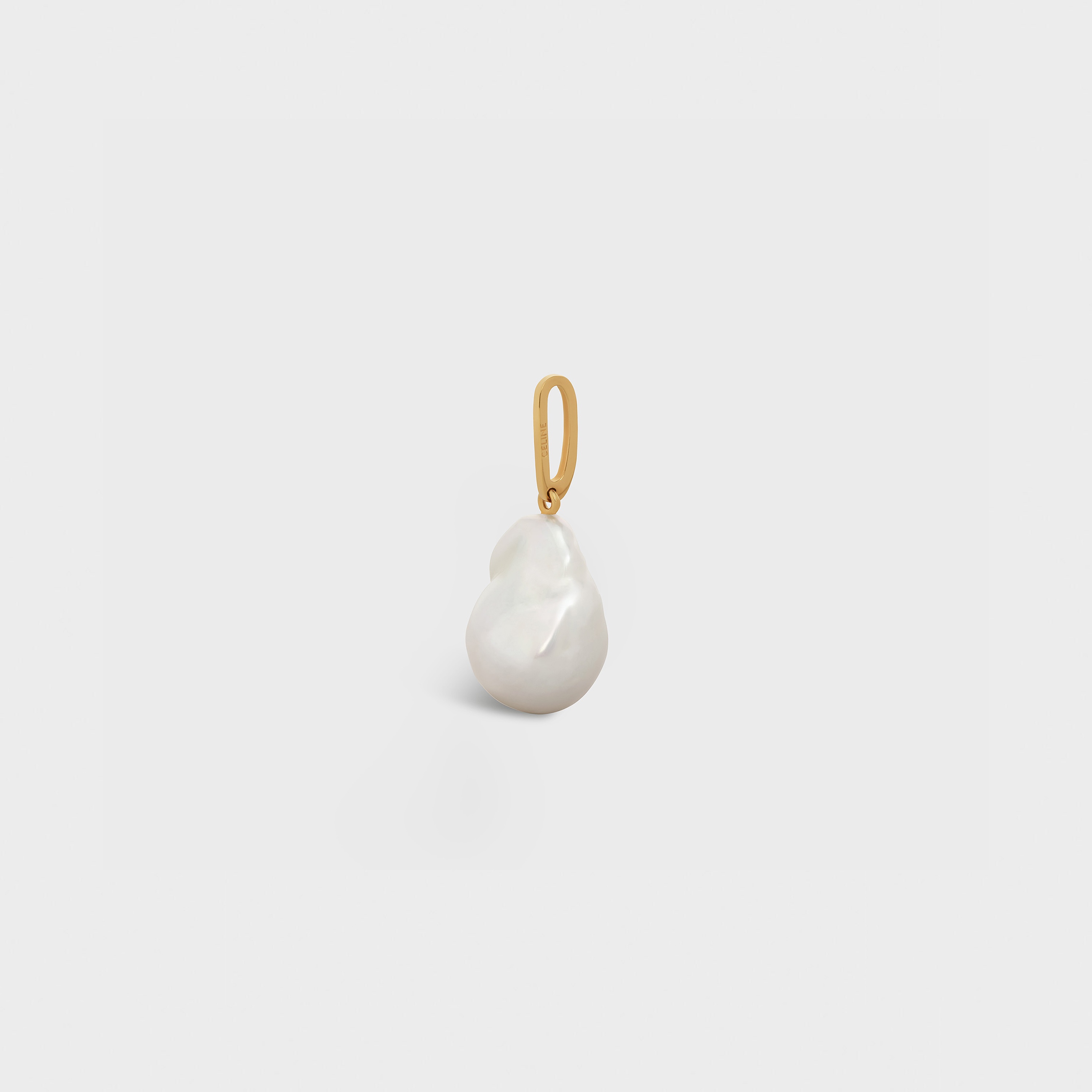 Celine Separables Baroque Pendant in Brass with Gold Finish and Cultured Pearl - 2