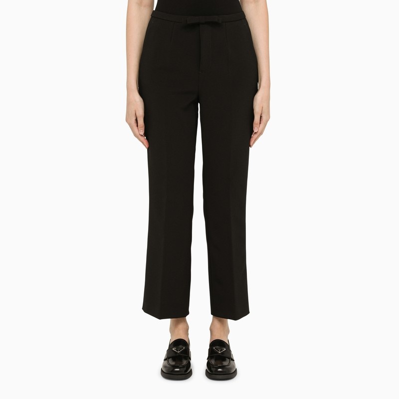 Classic black trousers with bow - 1