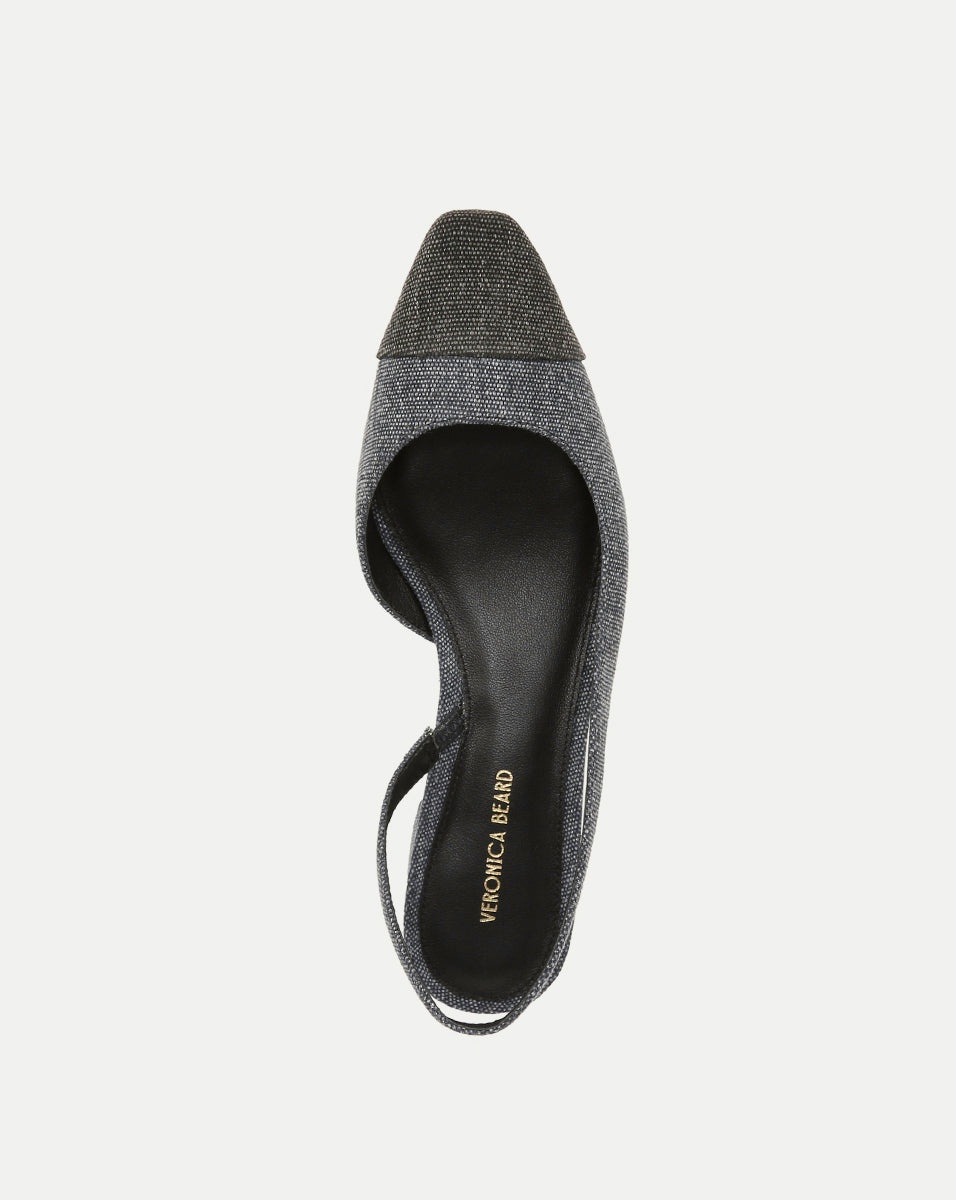 CECILE DENIM CAP-TOE SLINGBACK - 3