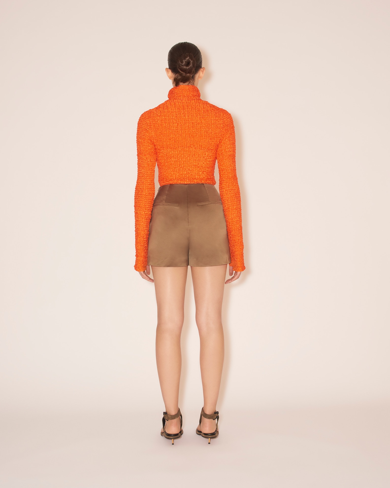 SVANA - Wrap mini skirt - Fossil brown - 5