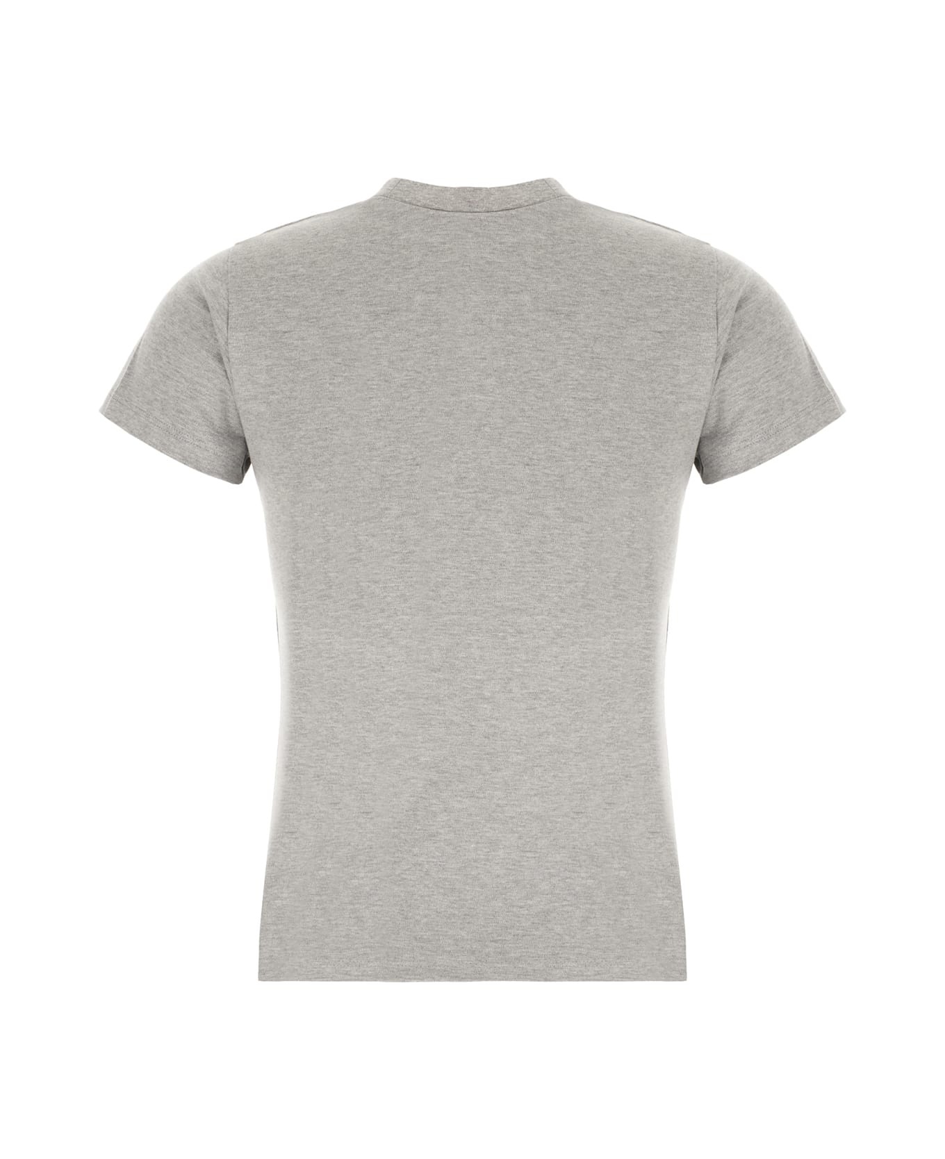 Grey Cotton T-shirt - 2