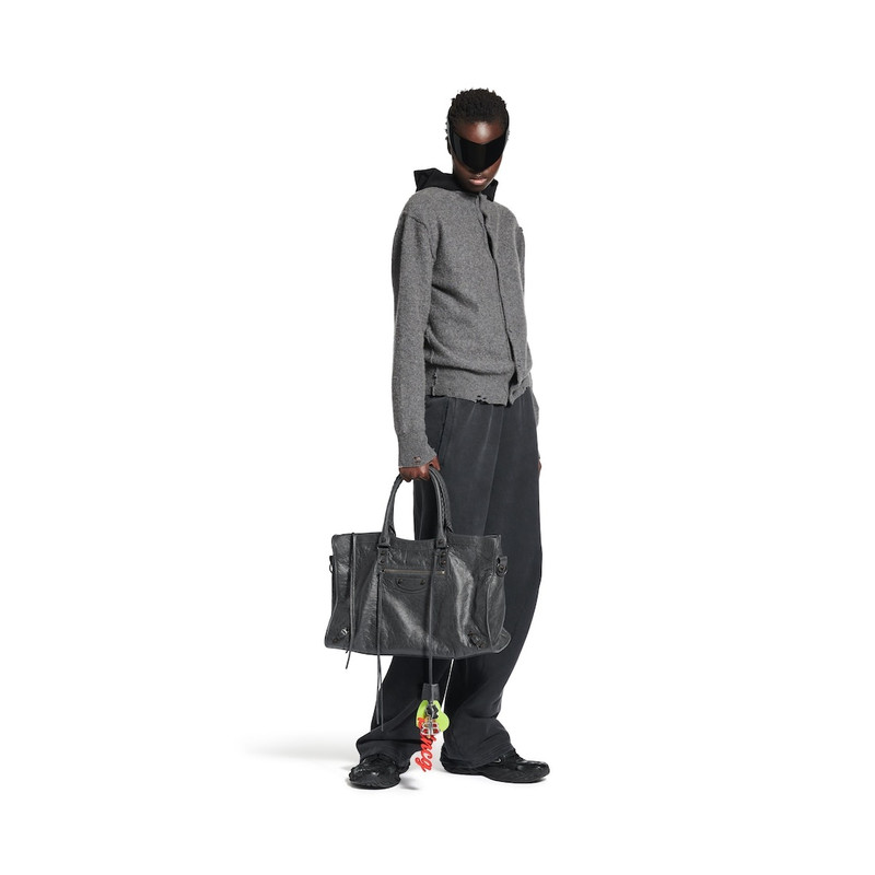 BALENCIAGA Le City Large Bag in Volcanic Rock outlook