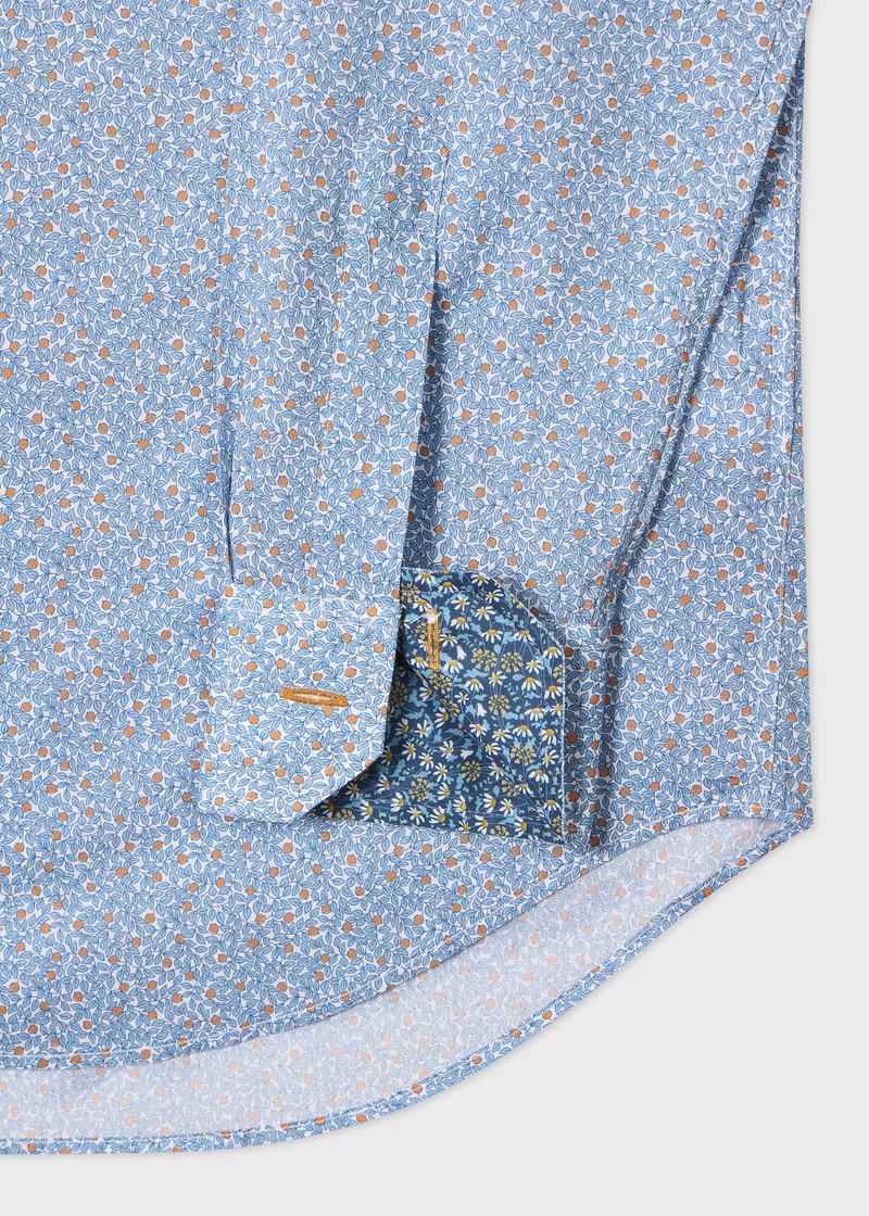 Paul Smith Regular-Fit Light Blue 'Liberty Floral' Print Shirt outlook