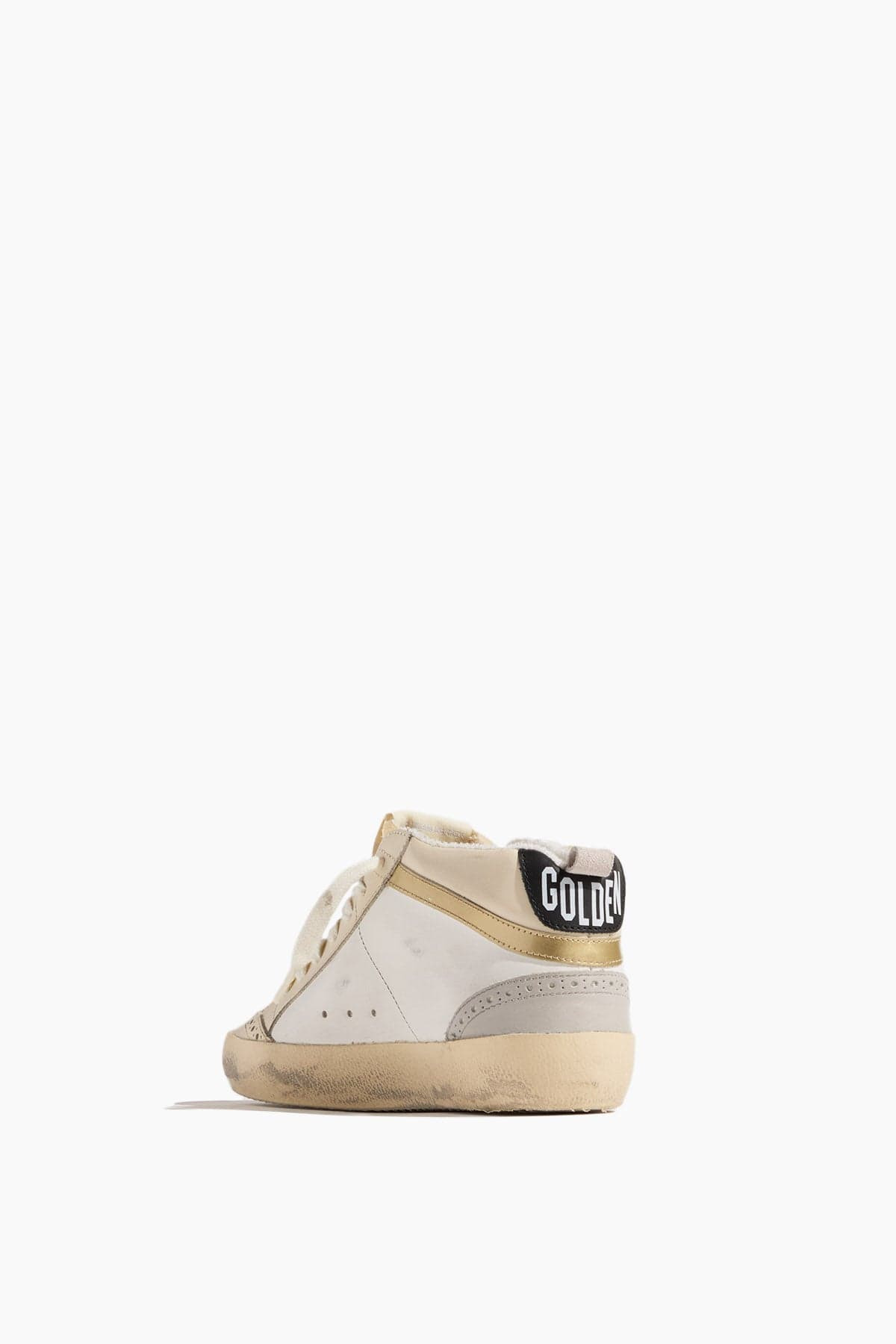 Mid Star Sneaker in White/Ivory/Light Lilac/Light Grey/Gold/Black - 3