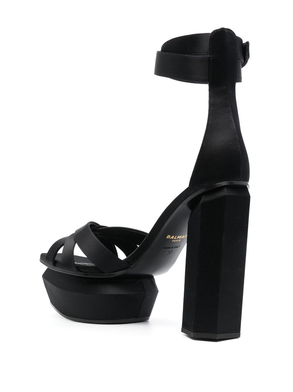 Ava 130mm satin platform sandals - 3