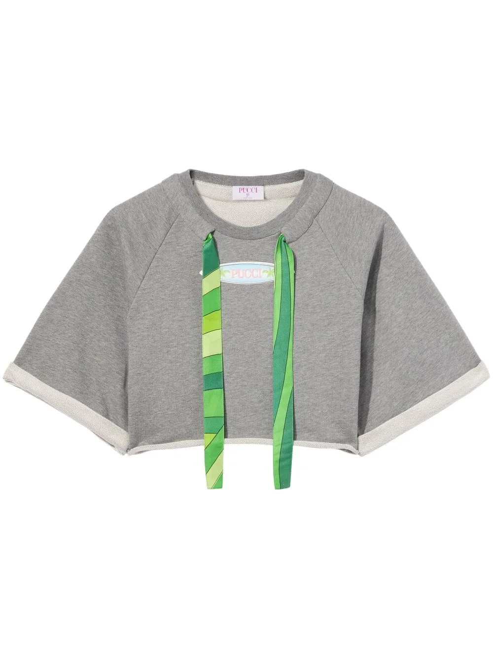 melange-effect cropped top - 1