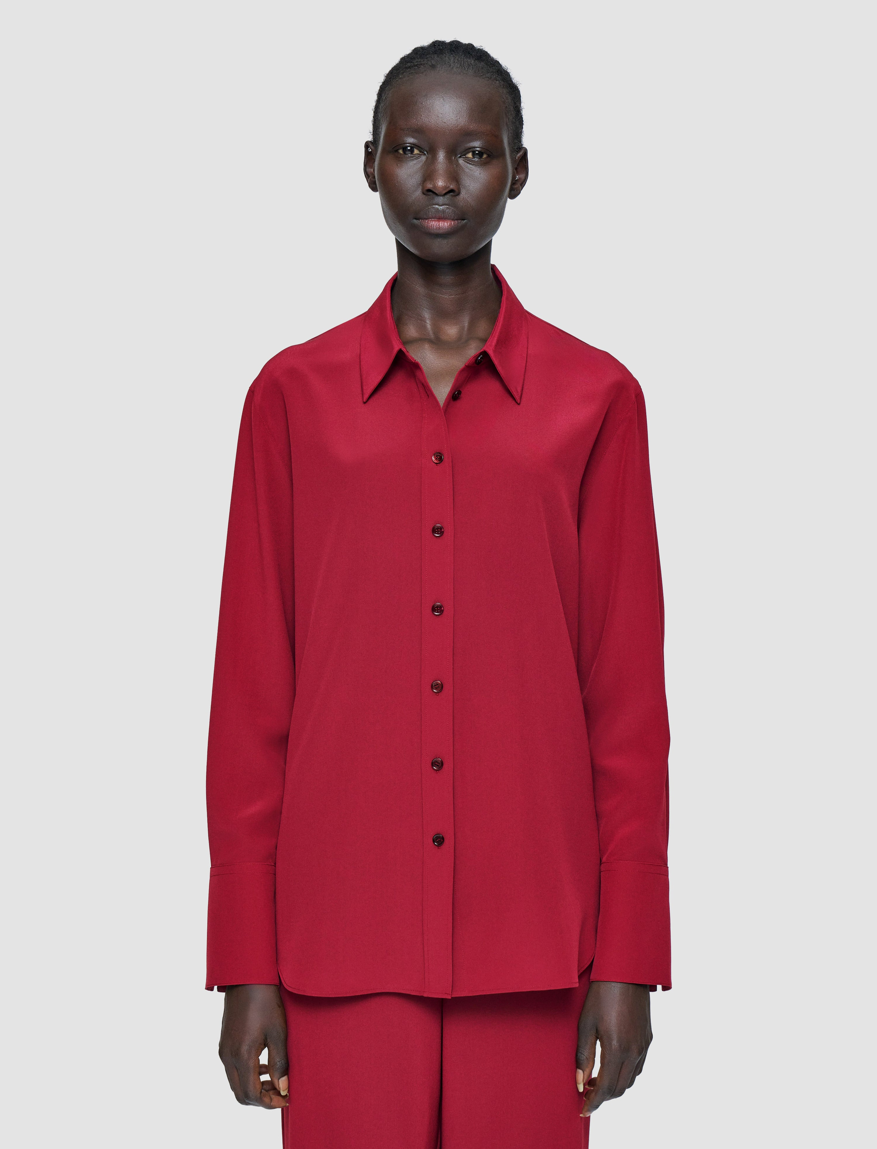 Joe Crepe de Chine Silk Blouse - 3