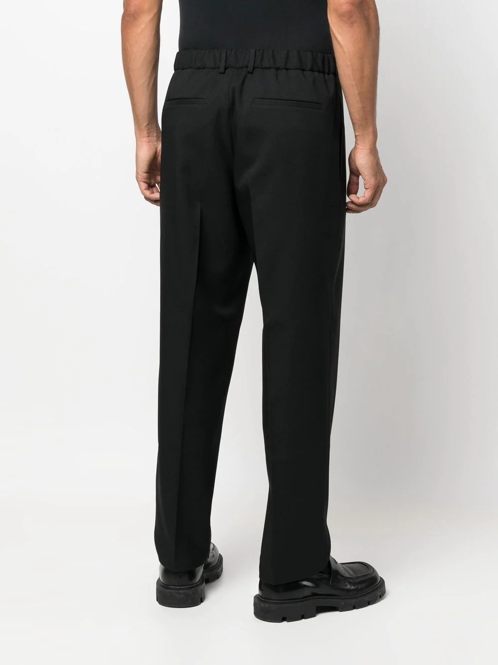 straight-leg tailored trousers - 4