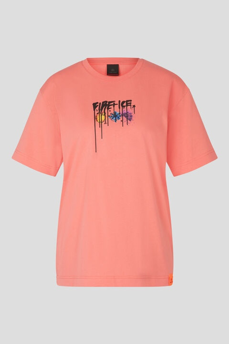 Chantal T-shirt in Apricot 1