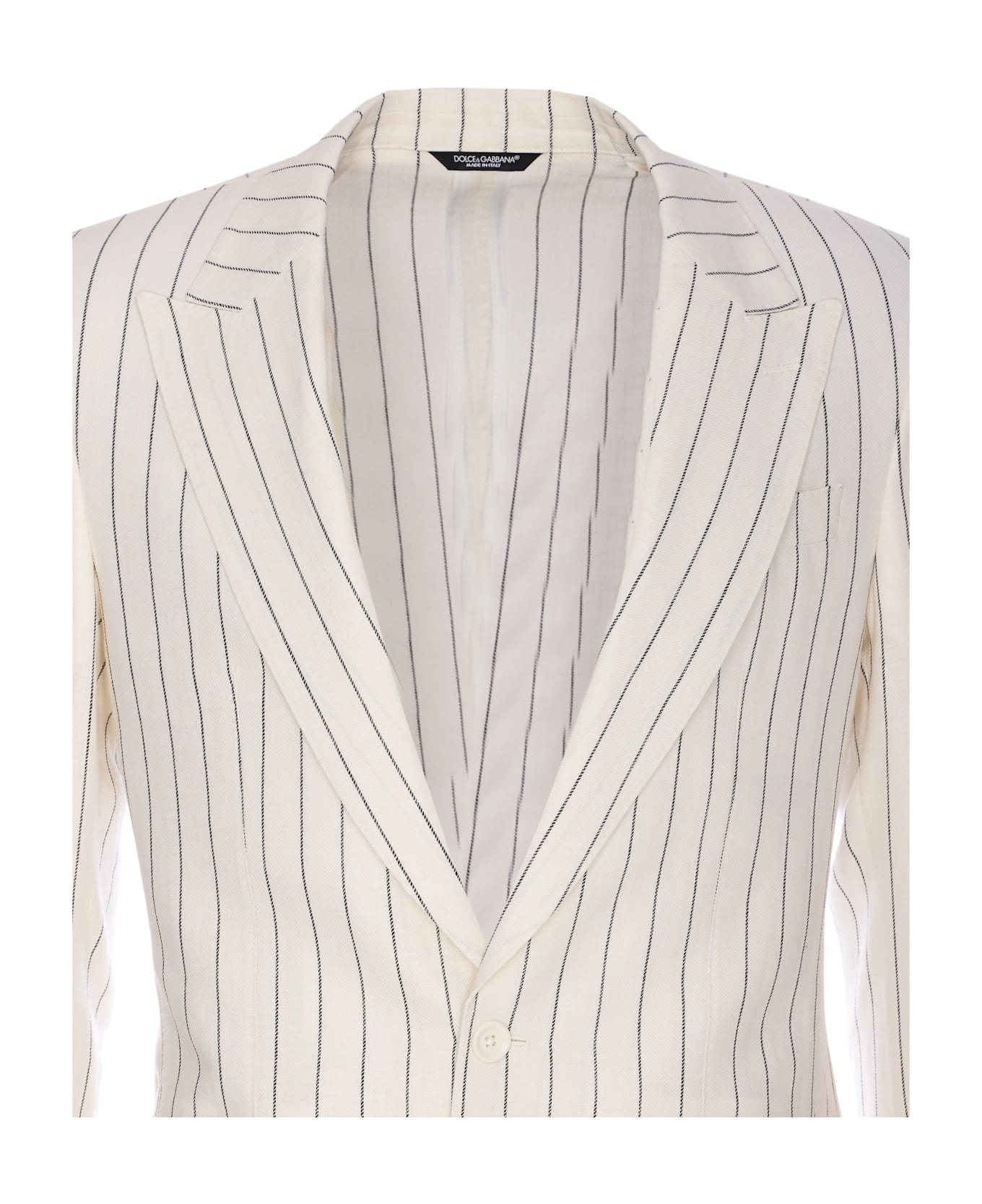 Pinstriped Blazer - 4