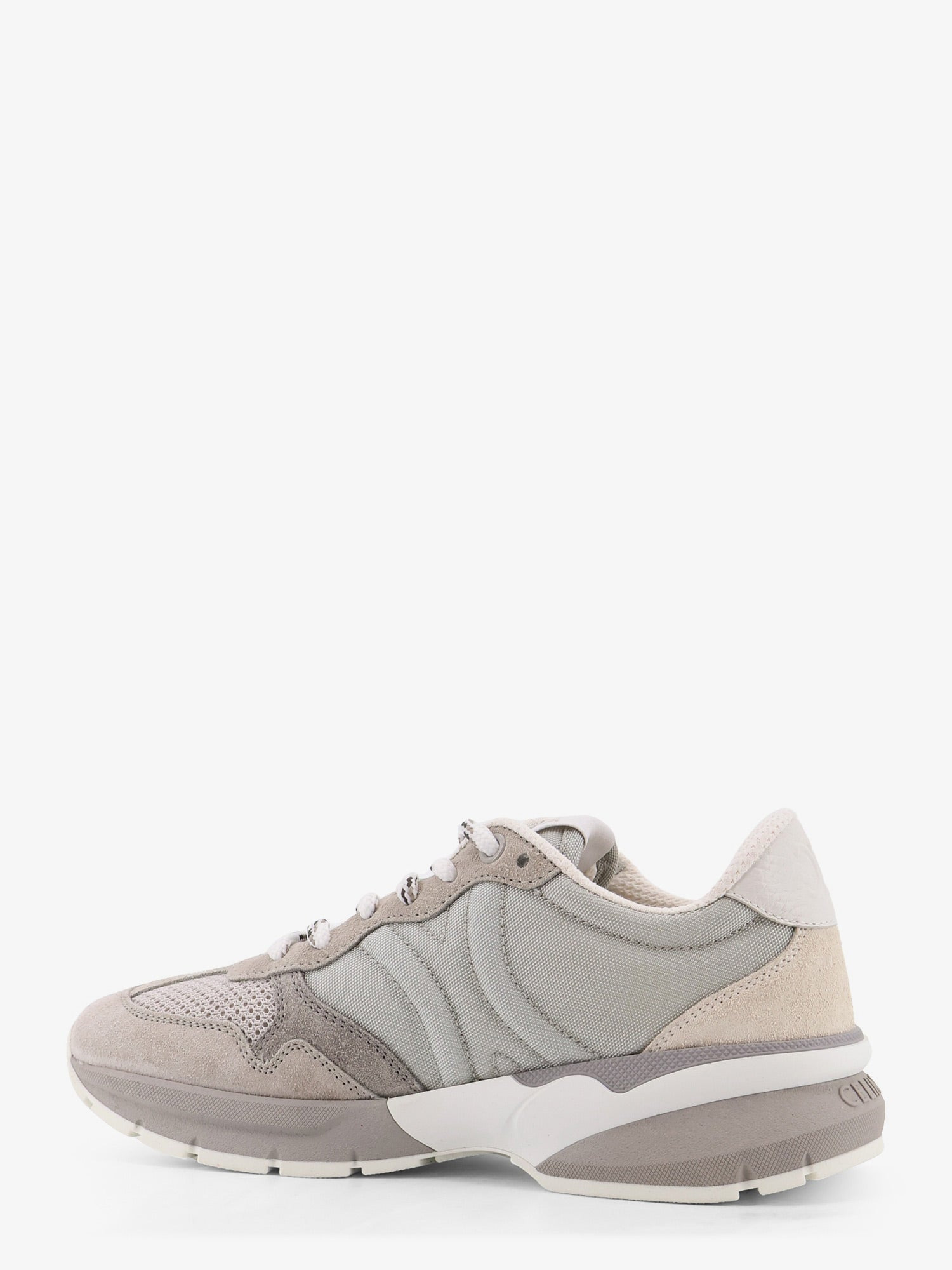 Celine Women Trio Lace Up Suede And Mesh Sneakers - 3