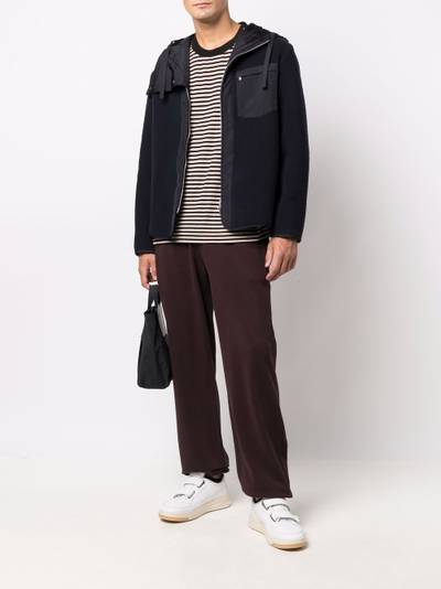 Jil Sander panelled wool bomber jacket outlook