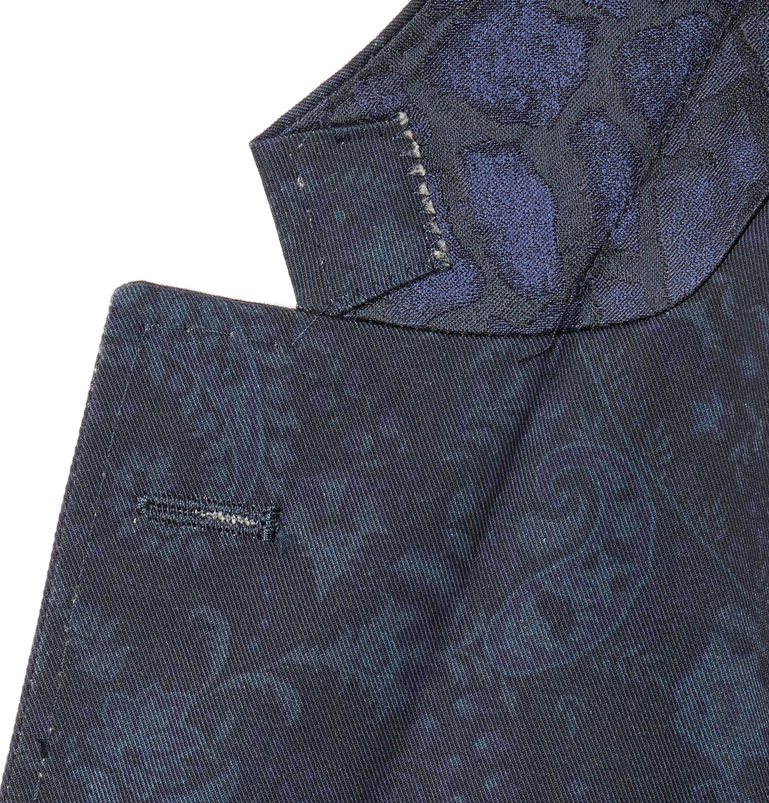 Slim-Fit Paisley-Print Stretch-Cotton Twill Suit Jacket - 9