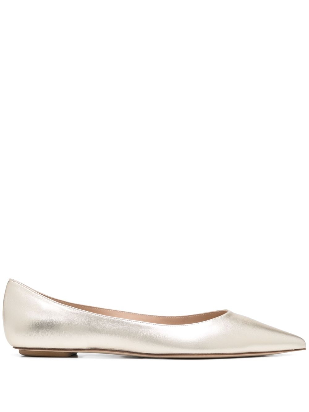 metallic ballet flats - 2