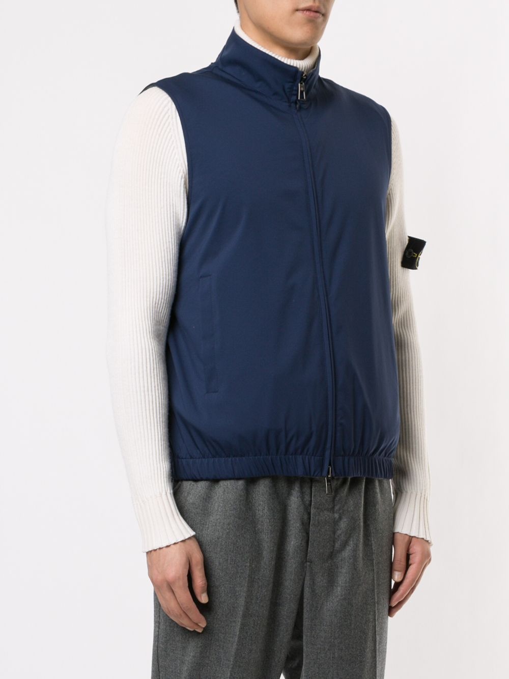 zipped reversible gilet - 3