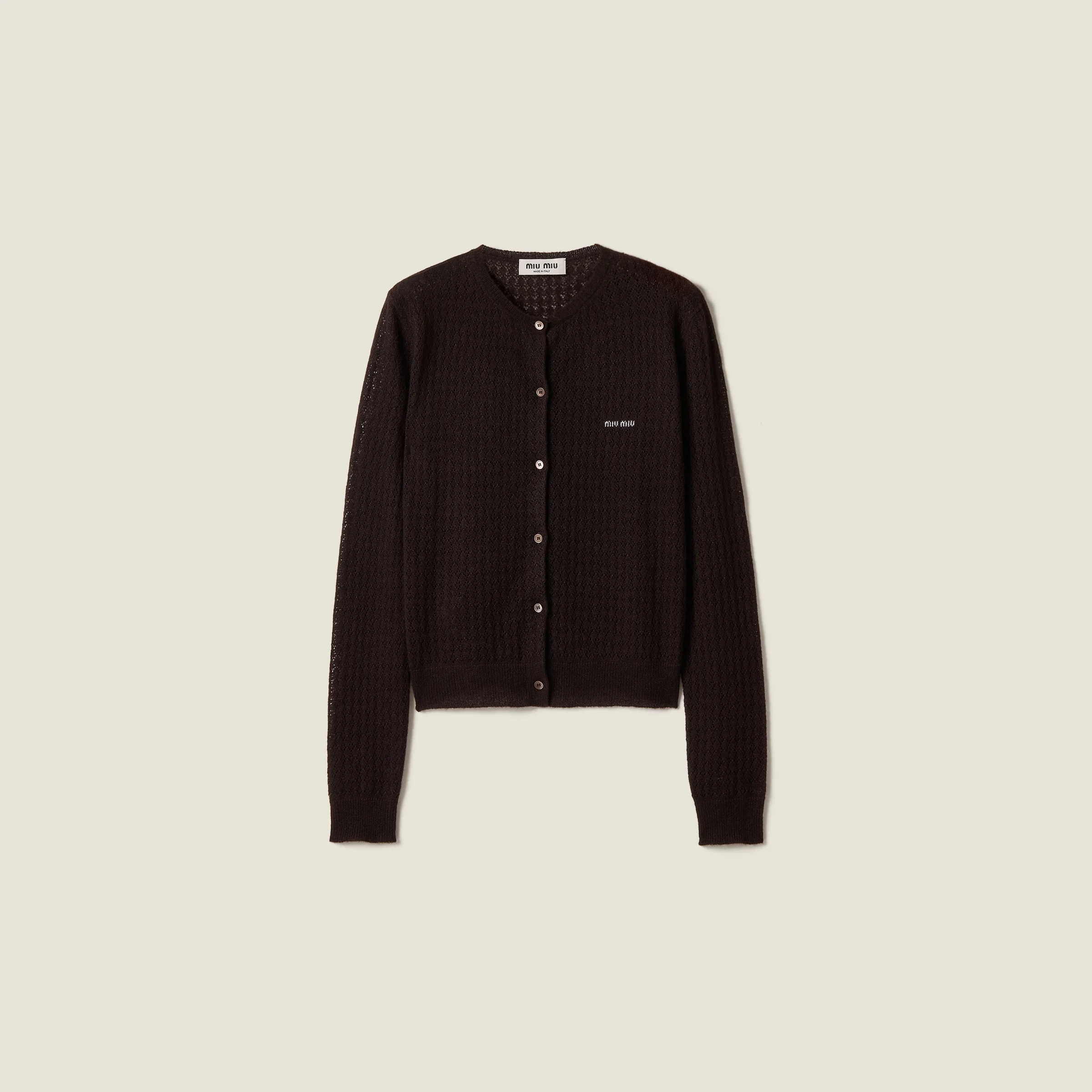 Cashmere and silk cardigan - 1