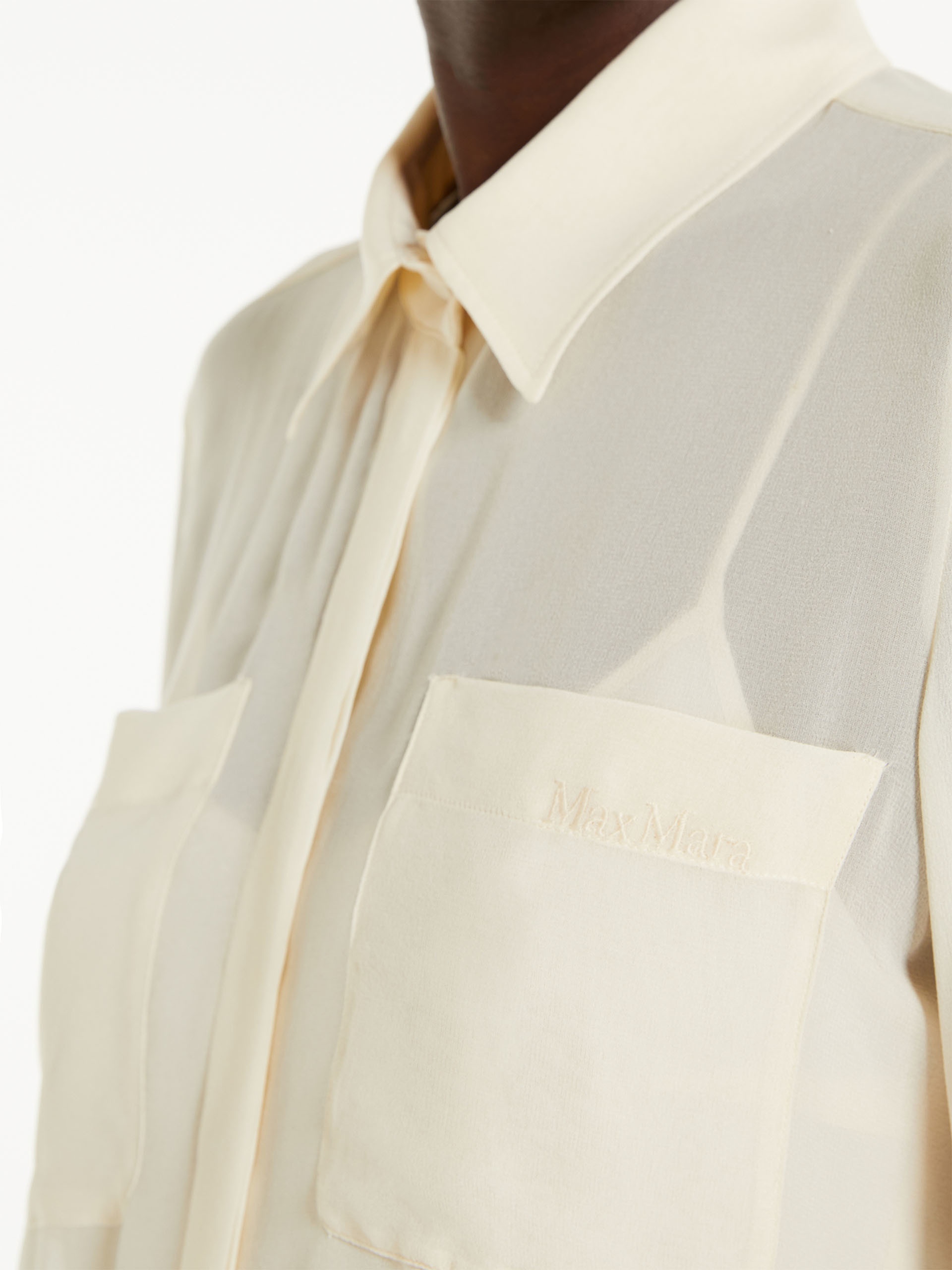 VONGOLA Silk georgette shirt - 5