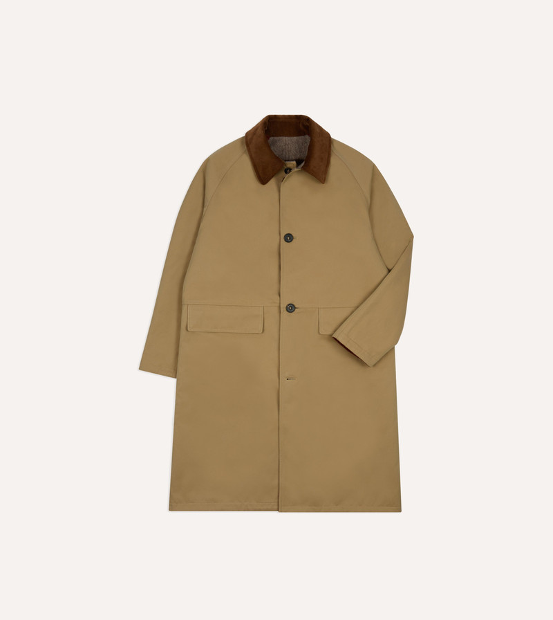 Reversible Cotton–Blanket Raglan Mac 1
