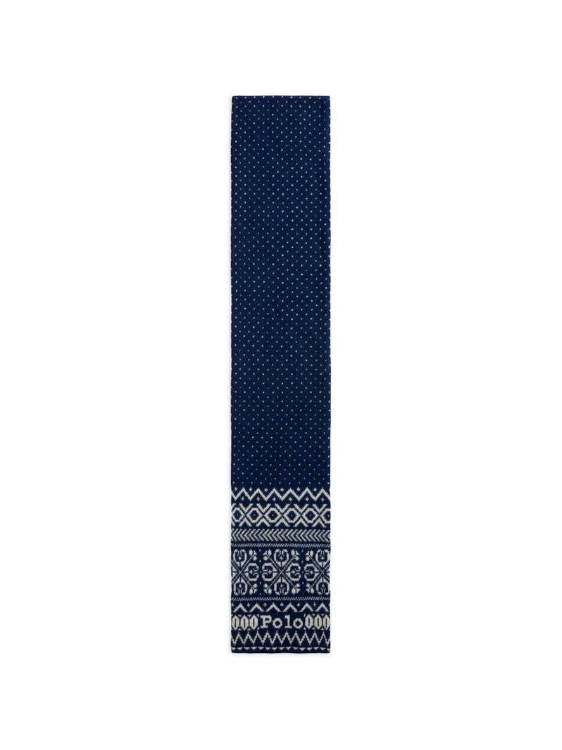 Fair Isle motif scarf 1