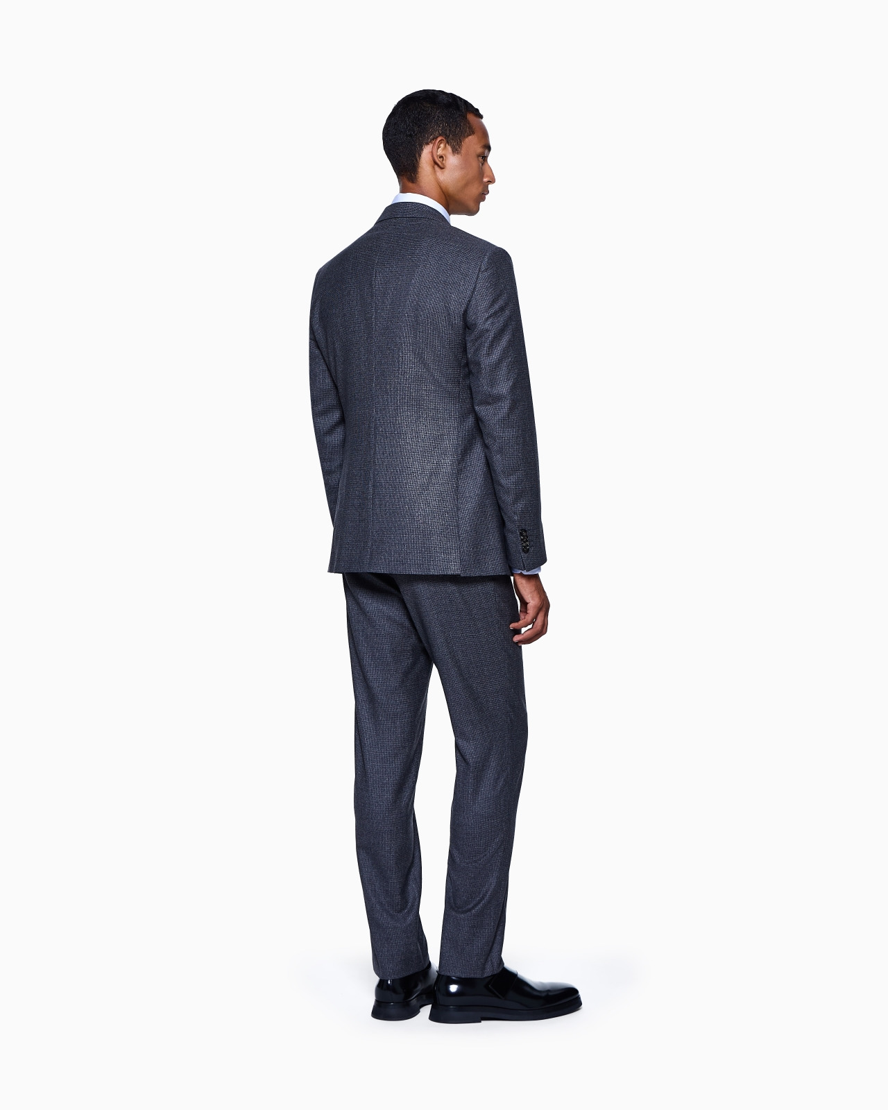 SOHO LINE SINGLE-BREASTED SUIT IN VIRGIN WOOL WITH A HOUNDSTOOTH MOTIF - 3
