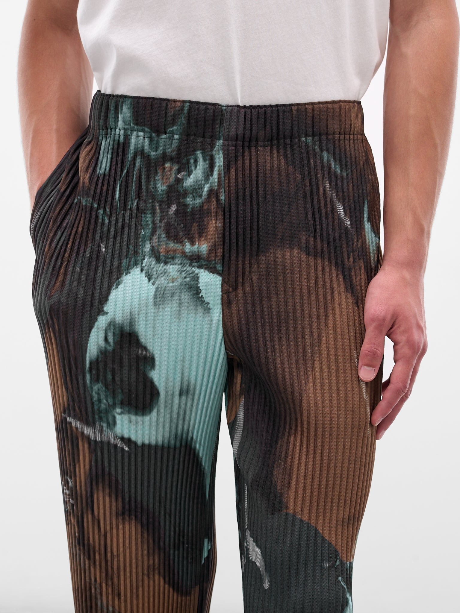 Brown Agate Pleated Trousers - 5