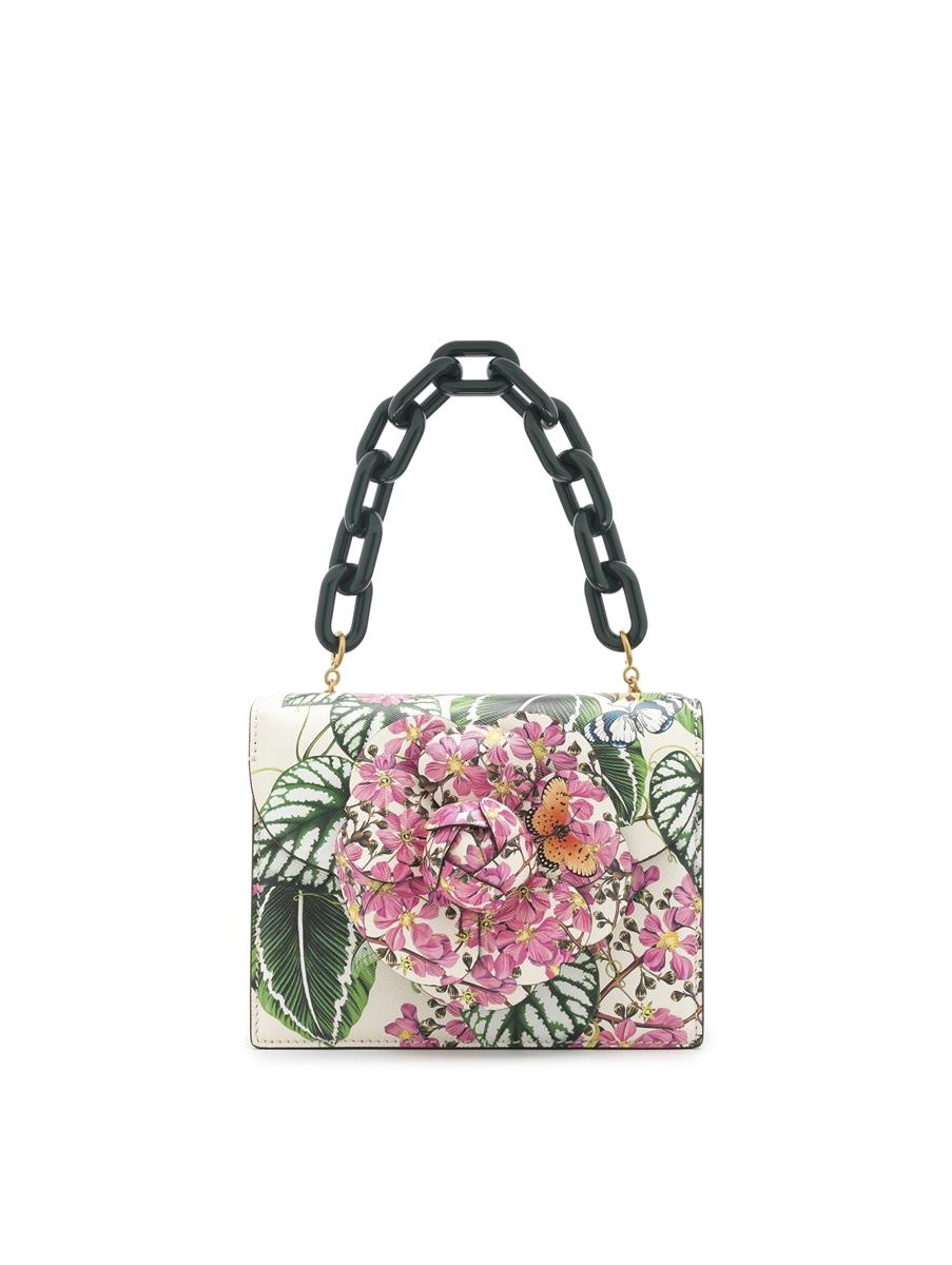 MIXED BOTANICAL PRINTED MINI TRO BAG 5