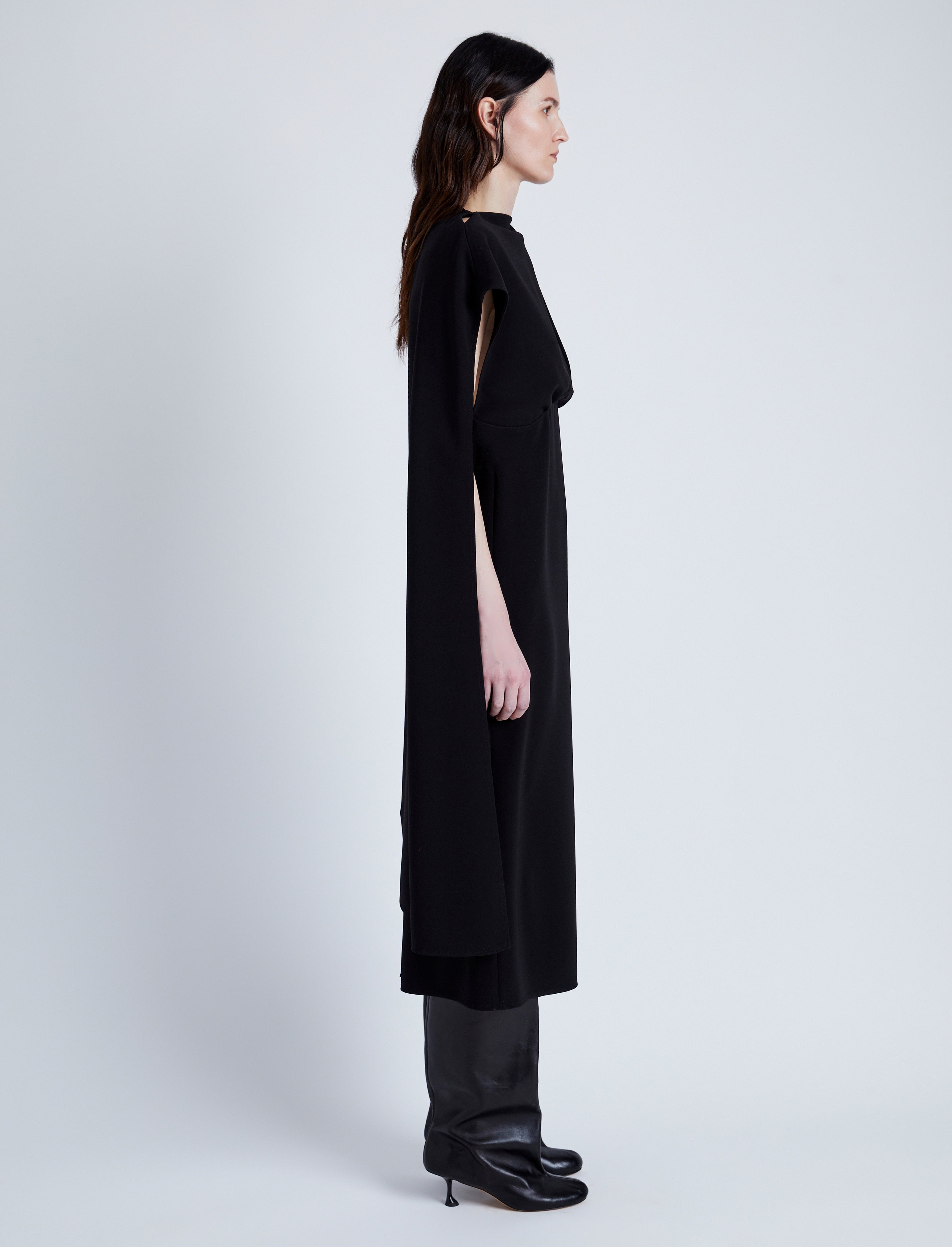 Maude Dress in Matte Viscose Crepe - 3