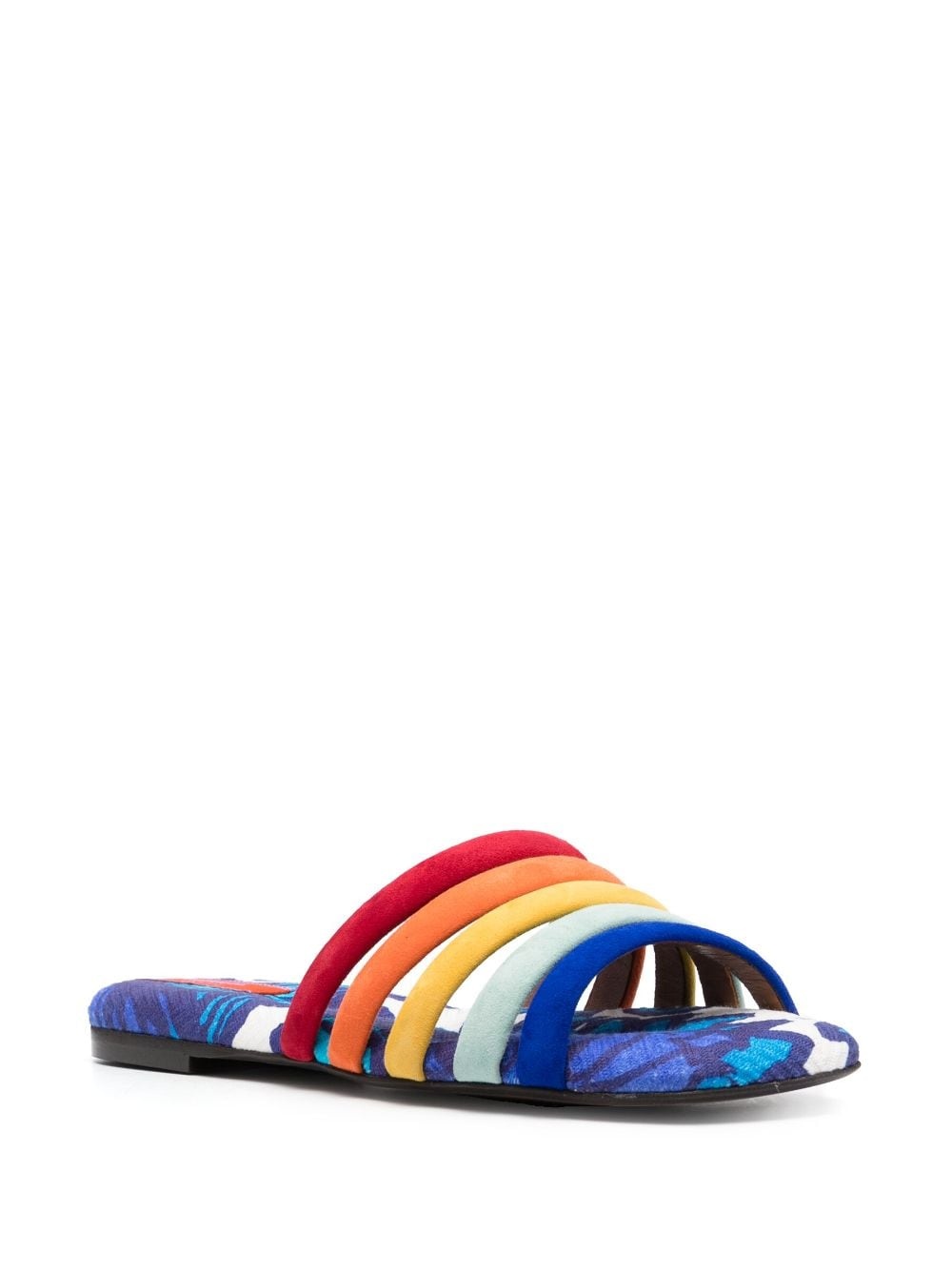 Tones cotton-chevron slides - 2