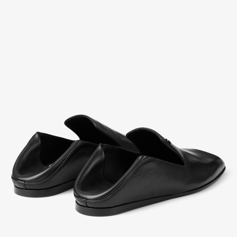 Eliot Slipper Black Vintage Leather Slippers 3