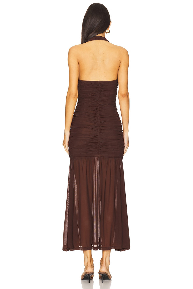 BARDOT x REVOLVE Sephera Halter Mesh Midi Dress outlook
