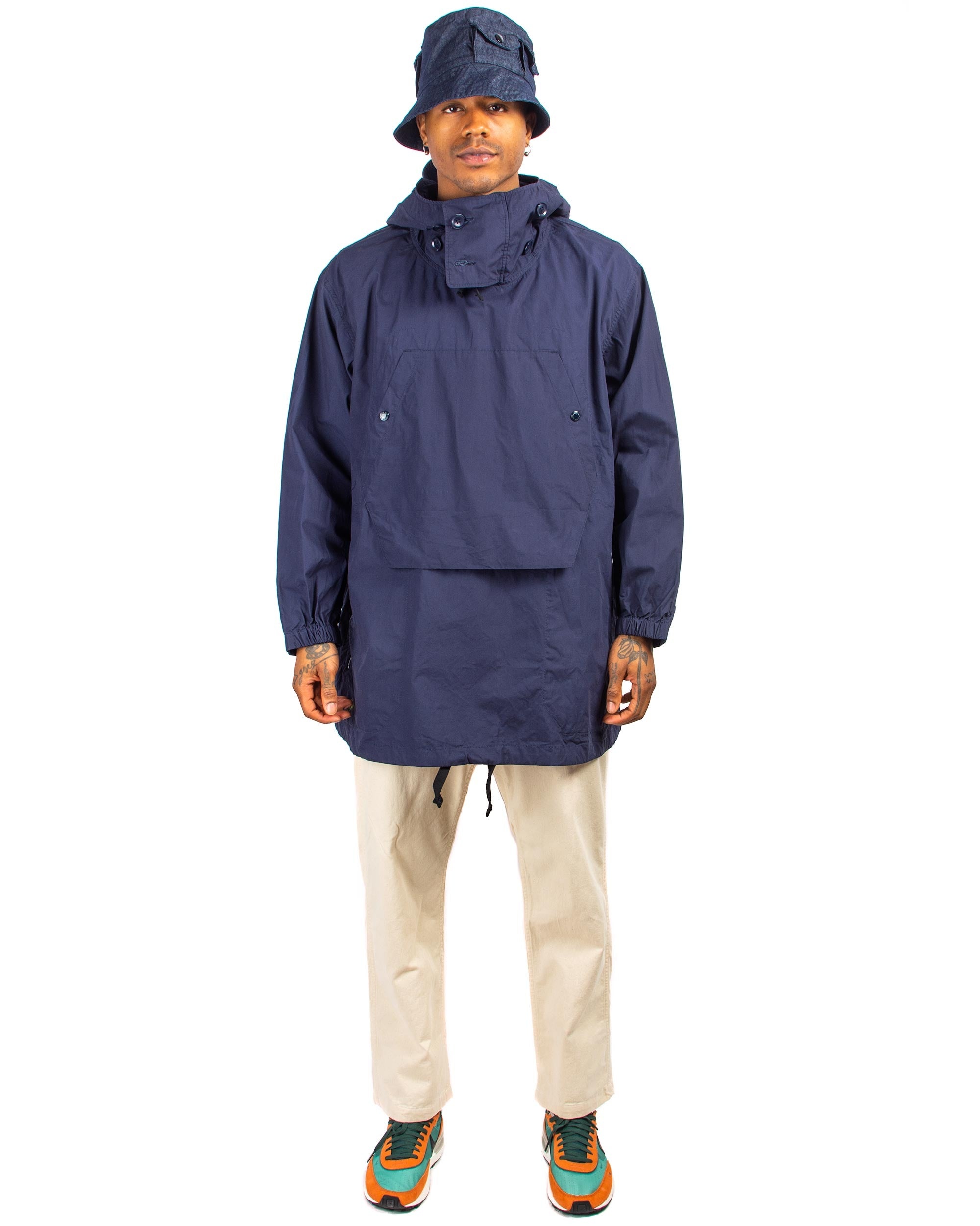 Over Parka Navy Cotton Duracloth Poplin - 2