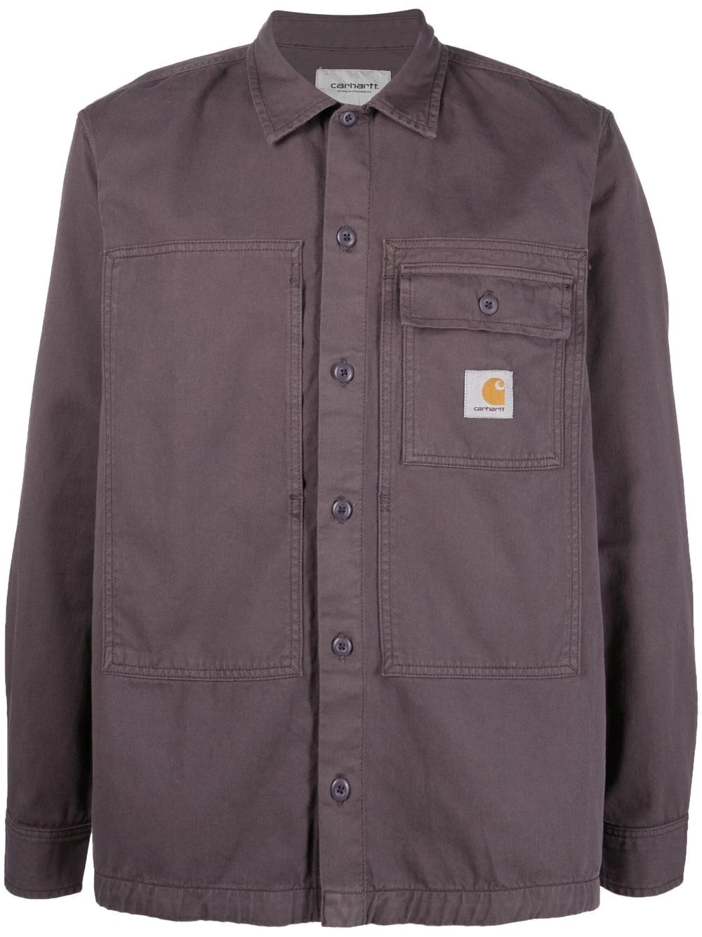 logo-patch utility shirt - 1