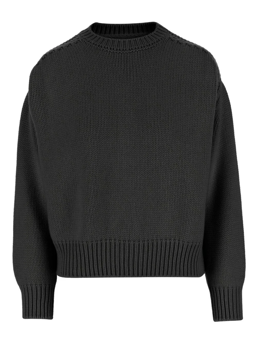 ribbed crew-neck sweater - 1