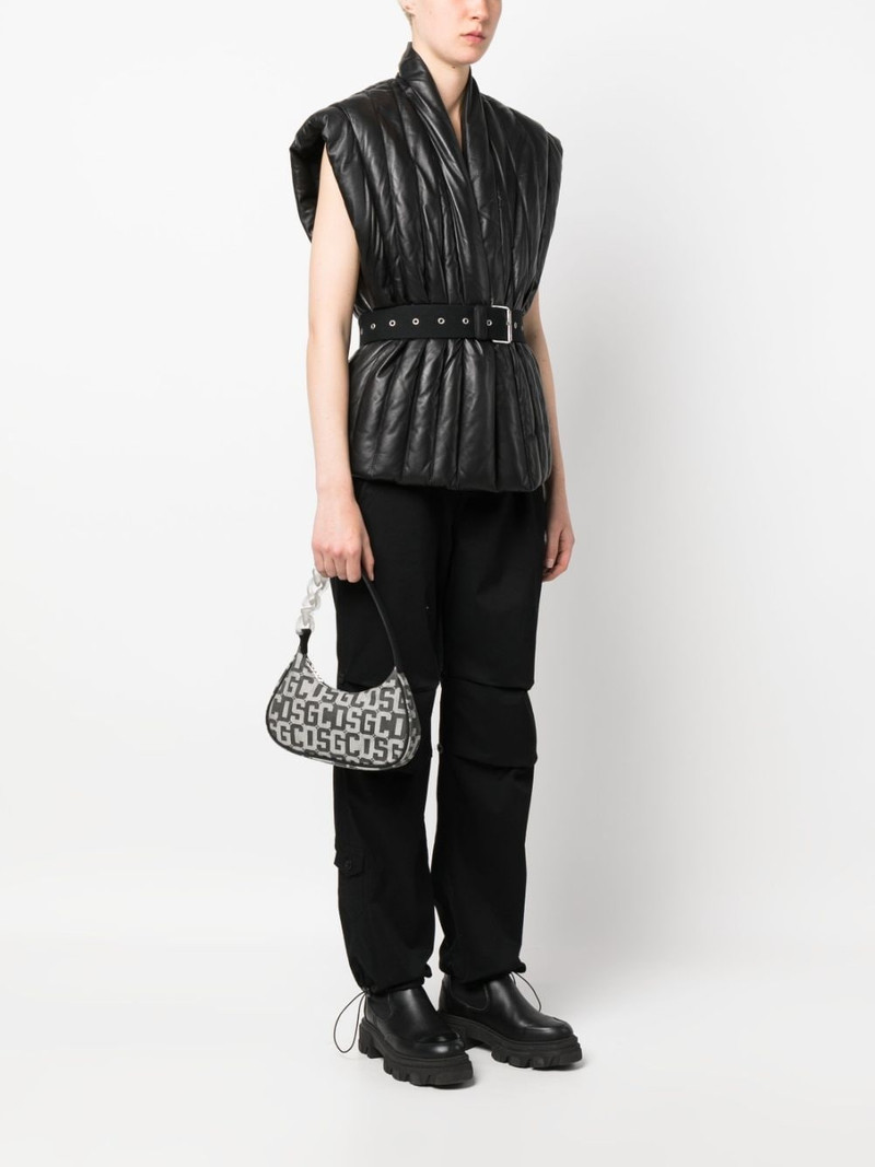 GCDS monogram chain-link shoulder bag outlook